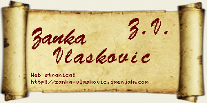Žanka Vlašković vizit kartica